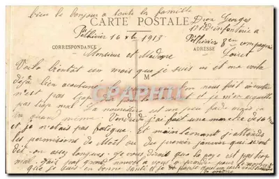 Pithiviers - A Caserna La Haye — Lib. Louis Joly, Pithiviers — Verso