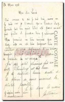 Chambéry (Savoie) — Caserne Curial (Infanteria) — L. Grimal, Chambéry — Verso