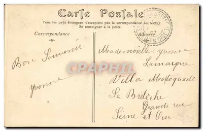 Park van VERSAILLES — Het Laton-Bassin en het Groene Tapijt — ND Phot — Achterkant