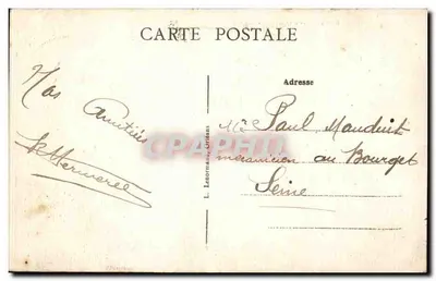 Blois — Allgemeine Vogelperspektive — L. Lenormand, Orléans — Rückseite