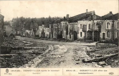 Gerbéviller — após o bombardeio — 35ª Série