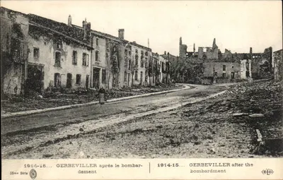 Gerbéviller — após o bombardeio — 35ª Série, Éd. B-D