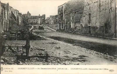 Gerbéviller — Dezembro 1914 — Editor E. Le Duley, Paris