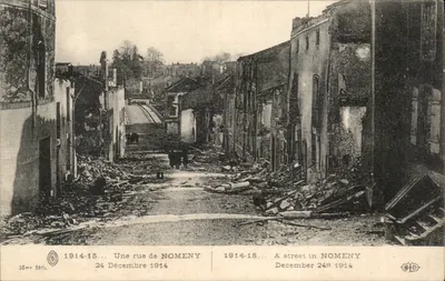 Nomeny — Rue destruída em dezembro de 1914 — E. Le Dusy, Paris