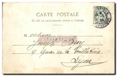 Paris - O Leão de Belfort - G. I. - n°85 — Verso