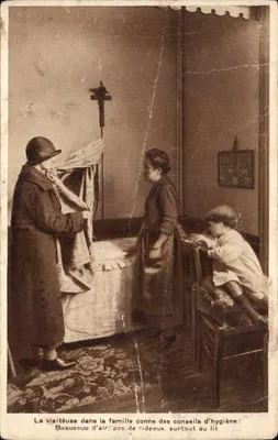 Visitante na família — conselhos de higiene — Escola das Enfermeiras Visitantes de Higiene Social