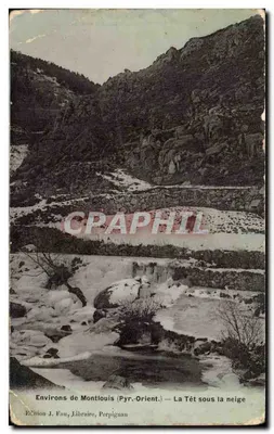 मॉंटलूइस (पायरीनीज़-पूर्वी) के आसपास — बर्फ में टेट — एडिटर जे. फॉउ, लाइब्रेरी, पेर्पिग्नान