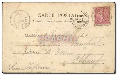 Capela do velho Castelo de Radepond (Euro) — Século XII — A. Journages, impresso em Flers-sur-Andelle — Verso