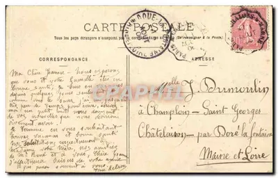 Lagny - Os Dois Pontes — Edição Michel, Magasins Réunis, em Lagny — n°6 — Verso