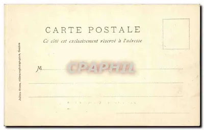 Genebra — Quai du Mont-Blanc — Grand Hôtel de la Paix — Verso