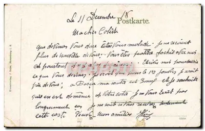 Strasbourg l. Els. — Bananenhaus in der Orangerie — wydawca J. Rothe — Rewers