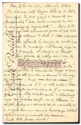 Caen Stare — Port w Caen — Widok z Przysiółka — LL. — Rewers