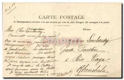 BONE — Société "La Bombe" — Cliché Vre Berthomier et Cie — Verso