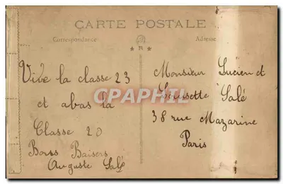Classe 23 — 1920 — Editor no identificado — Reverso