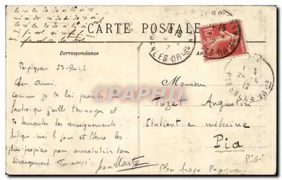 Montpellier — Faculté de Médecine — Edit. Nouvelles Galeries — Magasins Modernes — Rewers