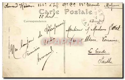 Mayenne (Mayenne) — Kwatera — J. Sorel, wyd., Rennes — Rewers