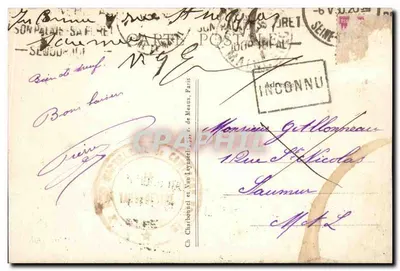 Fontainebleau — Wjazdowa brama, 306e R.A.L.P. — Rewers