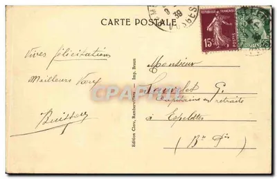 Rambervillers — Il Cimitero Militare — Edizione Braun — Verso