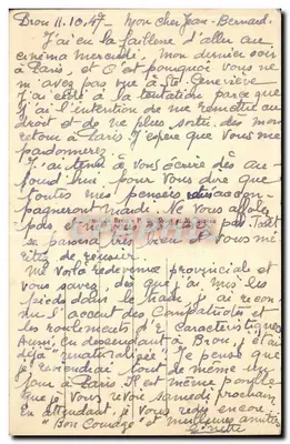 Brou — L'Ozanne — widok kanału — wydawca P. Belfort & M. Bizeau, nr 8 — Rewers