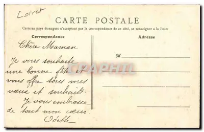 Orléans — Hôtel de Ville — Sala Świąteczna — B.F., Paryż, nr 243 — Rewers