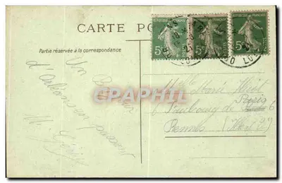 Un Saluto da Orléans — Cartolina decorata con fiori — Editore n° 8010 — Verso