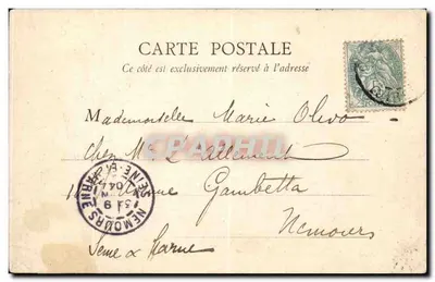 Orléans — Praça Gambetta — B. F. Paris, n°15 — Verso