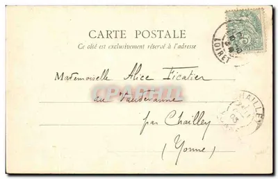 Orléans — Place Gambetta — B.F. Parijs, n°15 — Achterkant