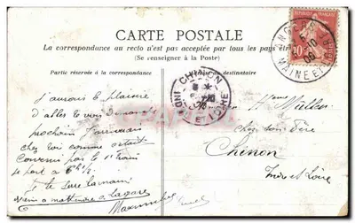 Angers - Cercle militaire — éditeur inconnu, n° de série 8 — Rewers