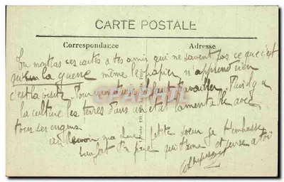 Rollo (Somme) — Rue St-Nicolas po wojnie 1914-18 — Édit. Marpet — Rewers