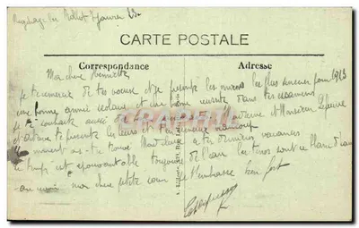 Courcelles-Epayelles — A Igreja e o Cemitério — Ruínas após a Guerra 1914-18 — Verso