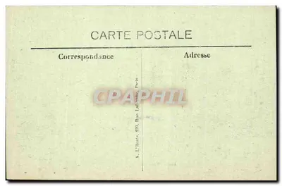 Courcelles-Epayelles — A Igreja e o Cemitério após a Guerra 1914-18 — Editor: L'Haste, Paris — Verso