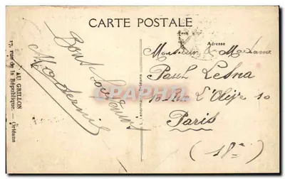 Créteil — Plaza del Martroi — editor L. Lenermann — Reverso