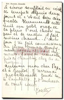 Uriage-les-Bains — Pałac — Dauphiné, wydawca Edit. Bourcier, nr 851 — Rewers