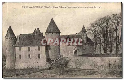 Virieu-sur-Bourbre (Isère) — Velho Castelo (Monumento histórico datando de 1101) — Editor: G. Sarrazin, Virieu