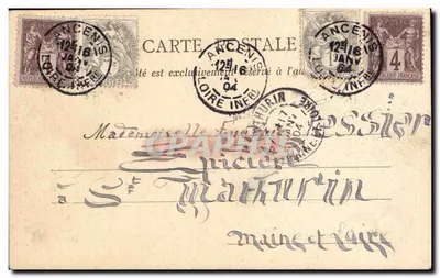 Los Molinos de Saumur — Anjou — edición no identificada — Reverso