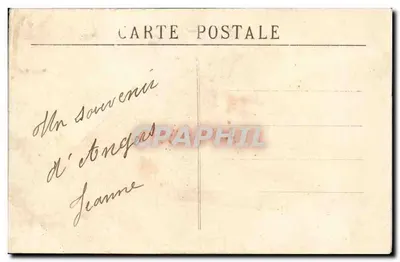 Stara pocztówka Angers Montee Saint maurice Fontaine Pied Boulet Pyramide Poissonnier — Rewers
