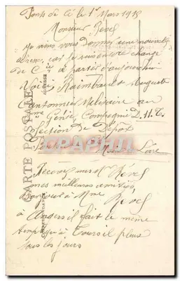 Angers — Plac Ralliement i Rue d'Alsace — Kolekcja A. Bruel Angers — Rewers