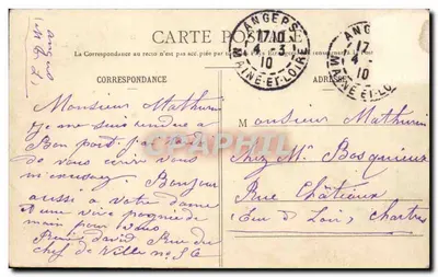 Angers — Hotel Pocztowy — L. V., fot. — Rewers