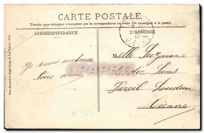 Angers - Plac Ralliement - Hotel Pocztowy — Collet, wyd., Angers, nr 37 — Rewers