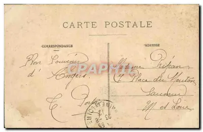 Angers - Place du Rallentamiento - Het Grote Hotel - L. V., fot. — Achterkant