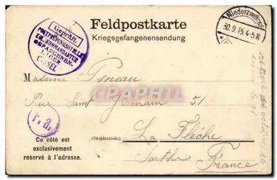 Campo de prisioneiros de guerra em Cassel — Feldpostkarte Kriegsgefangenensendung — n° 51
