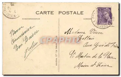 La Pommeraye (M.-et-L.) — Hotel Nowy i Droga do Bourgneuf — Wyd. F. Delaunay — Rewers