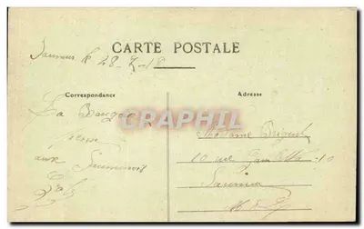 Angers — La Maine — Il Quai Ligny e il Castello — A. B. — Verso