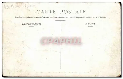 Angers — Widok z mostu Haute-Chaine — Wydawca Clarkse, Paryż — Rewers