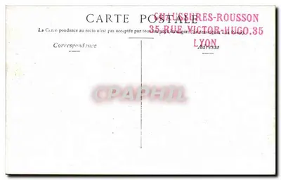 Lyon — Velha casa contígua a Saint-Jean — Staerck Paris — Verso