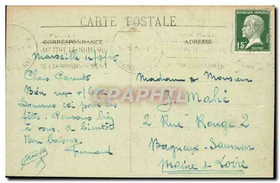 Marseille — Farb Désirade — E. L. — 153 bis — Rewers