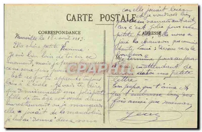 Marseille - Widok na Corniche, Anse du Prophète - ÉL. n°117 — Rewers