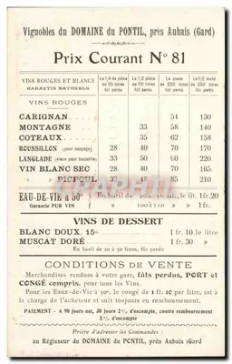 NIMES — A Maison Carrée — Editor não identificado, número de série não visível — Verso