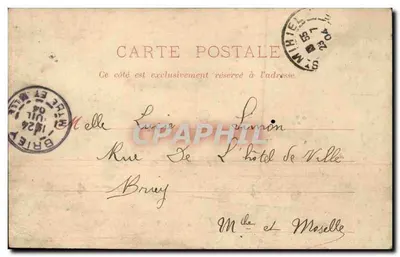 Saint-Mihiel — De Gendarmerie, Rechtbank en Gevangenis — A. Périchon, uitgever, Saint-Mihiel, n°28 — Achterkant