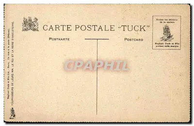Portret psa — rysunek ołówkiem — wydawca Raphael Tuck & Sons — Rewers